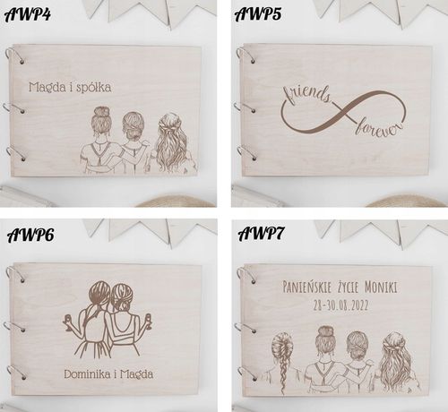 DREWNIANY ALBUM NA ZDJĘCIA PERSONALIZOWANY GRAWER na Arena.pl