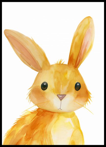 Plakat 50x70cm Słodki Zajączek zdjęcie 2