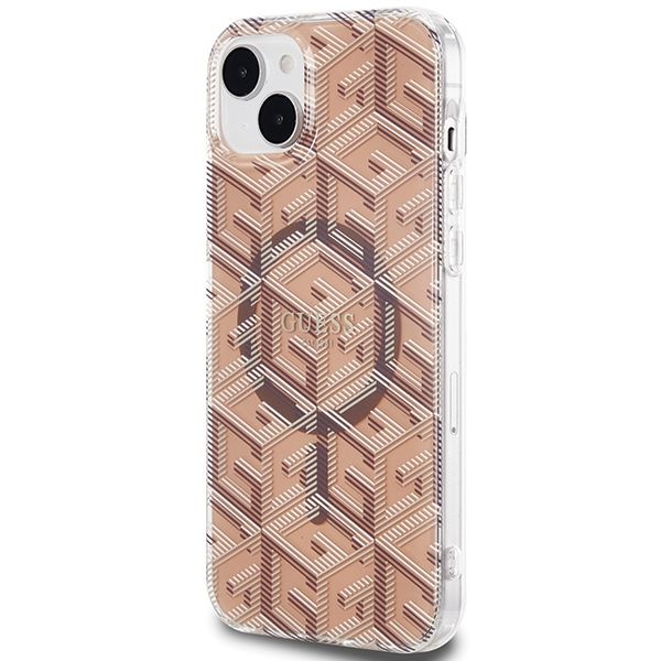 Etui Guess do iPhone 15, iPhone 14, iPhone 13, Brązowy, MagSafe zdjęcie 2