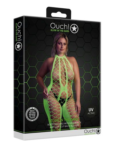 Neonowy Bodystocking Ouch! 835 Green  XS/XL na Arena.pl