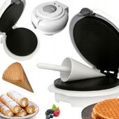 Wypiekacz Do Wafli Rożków Rurek 1500W Ad3038 Z Regulacją Temperatury