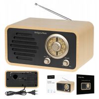 Radio sieciowe RETRO domowe FM AM KrugerMatz ekskluzywny design