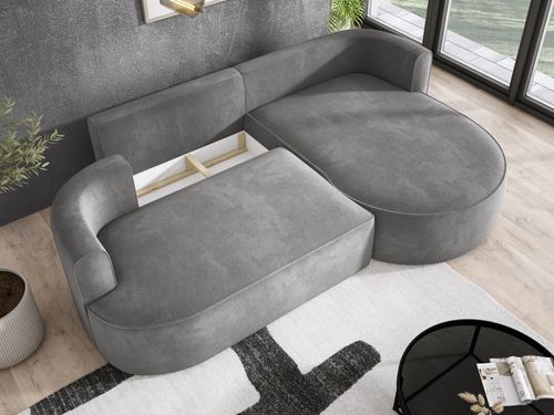 Nowoczesny rozkładany narożnik FIORE z funkcją spania Prawy MEMPHIS 18 na Arena.pl