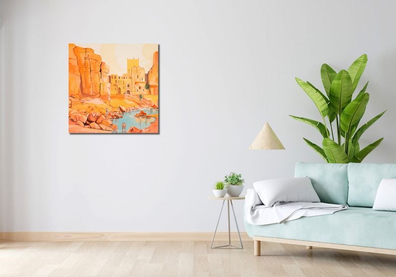 Obraz 70x70cm Ruiny pod Słońcem zdjęcie 2