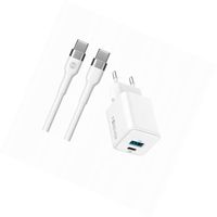 Szybka ładowarka GaN 20W 2 wejścia długim z kablem 2m do iPhone 17e