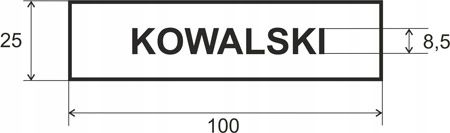 Nazwisko na mundur WOJSKO wz2010 us-22 imiennik x4 czarny na Arena.pl