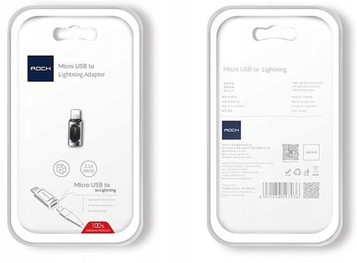 Adapter przejściówka micro USB do Lightning ROCK na Arena.pl