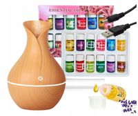 NAWILŻACZ POWIETRZA DYFUZOR ZAPACHOWY AROMATERAPIA + OLEJKI ETERYCZNE