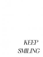 Plakat 60x80cm Z Napisami Nowoczesny Cytat Keep Smiling