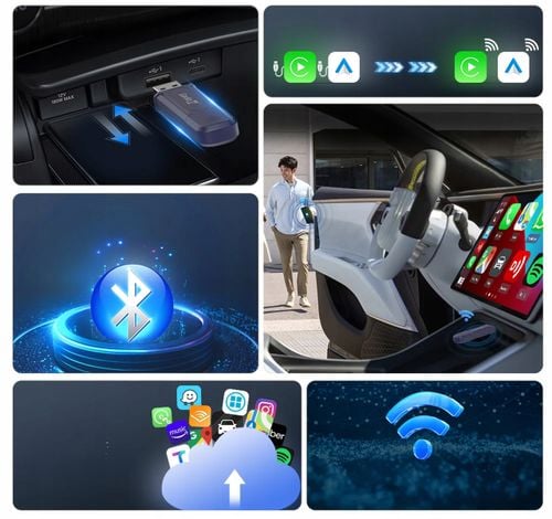 CARLINKIT SE MINI PRO ADAPTER MODUŁ BEZPRZEWODOWY CARPLAY ANDROID AUTO na Arena.pl