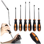 Wkrętaki śrubokręty płaskie krzyżakowe wielofunkcyjne solidne zestaw 6 szt