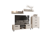 Zestaw mebli Fiord kaszmir/czarny