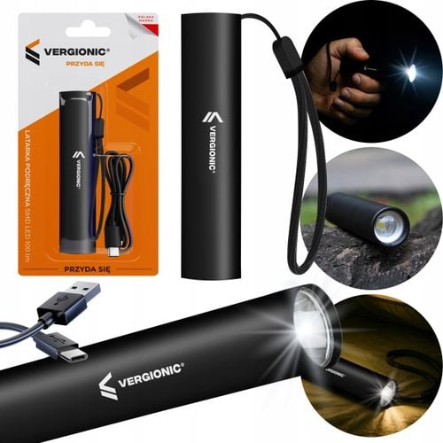 Latarka podręczna SMD LED 100lm USB-C akumulator VERGIONIC na Arena.pl