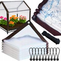 PLANDEKA PRZEZROCZYSTA OGRODOWA TARASOWA WODOODPORNA Z OCZKAMI anty-uv