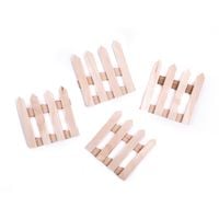 DREWNIANE PŁOTKI 60X62MM 4 SZT CEOZ-157 DP CRAFT