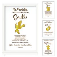 Obrazek Prezent na Chrzest Pamiątka Chrztu Świętego dla Dziewczynki Chłopca