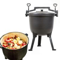 Kociołek ŻELIWNY EMALIA Garnek Myśliwski 4L stojący