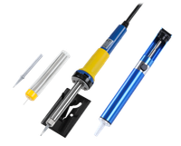 Zestaw lutowniczy lutownica 30W cyna grot odsysacz