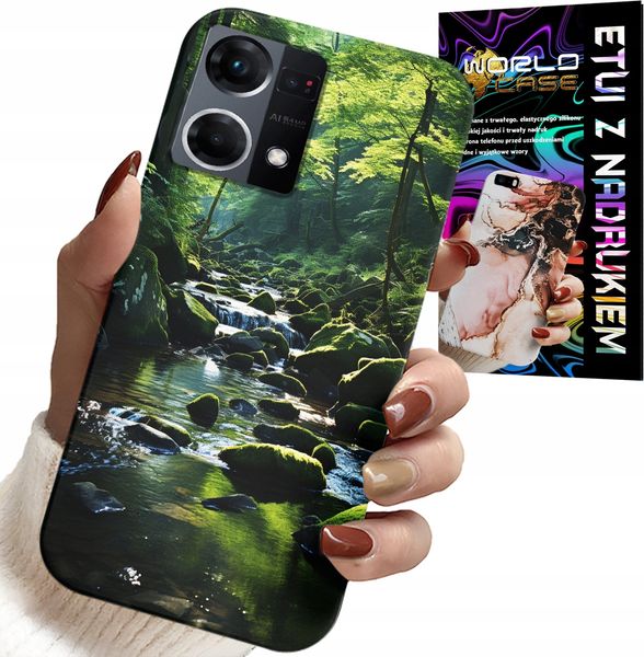 ETUI DO OPPO RENO7 4G - LAS RZEKA STRUMIEŃ PRZYRODA WIDOKI zdjęcie 1