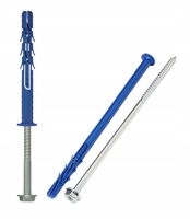 ff1 kołek ramowy poliamidowy 10x240 mm z kołnierzem, wkręt ocynk