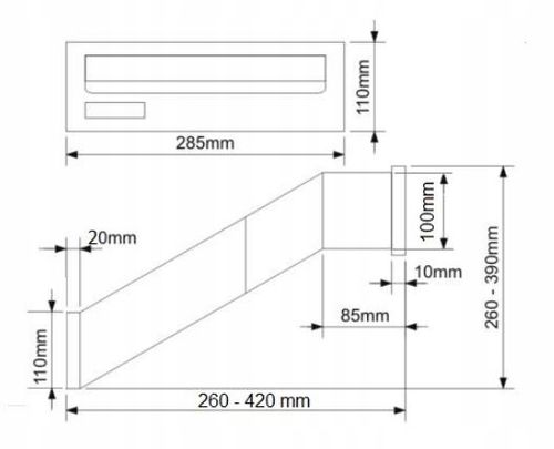 SKRZYNKA NA LISTY POCZTĘ PRZELOTOWA DO MURU DWUSTRONNA ANTRACYT + 3 na Arena.pl