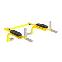 Poręcze do ćwiczeń podnoszone do drabinki gimnastycznej żółty