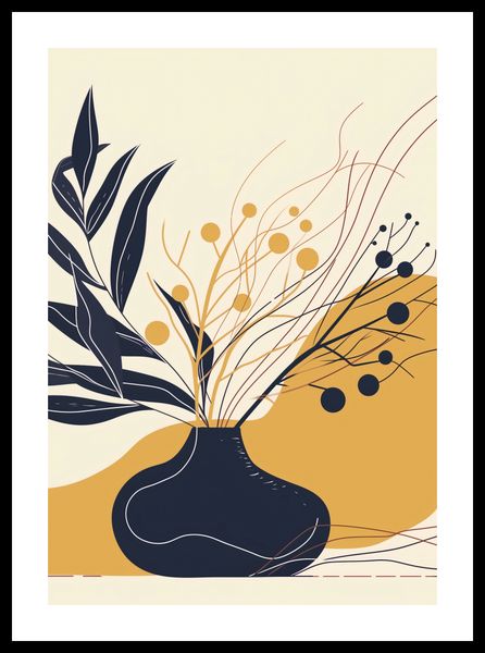 Plakat 70x100cm Spokój Ciemnych Liści zdjęcie 3