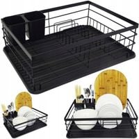 METALOWA SUSZARKA DO NACZYŃ STOJĄCA OCIEKACZ NA NACZYNIA Z TACKĄ