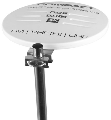 ANTENA DOOKÓLNA DO TV NAZIEMNEJ DVB-T2 ZEWNĘTRZNA AKTYWNA 4K HD MUX8 FM 360 na Arena.pl