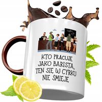 Kubek Bordowy Dla Baristy Na Urodziny Prezent Z Nadrukiem Ze Zdjęciem