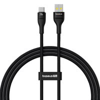 kabel przewód wytrzymały flash 2 usb-a - usb-c 100w 1m - czarny