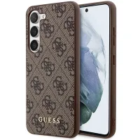 guess guhcs23sg4gfbr s23 s911 brązowy/brown hard case 4g metal gold logo