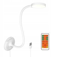 Lampa LED Ściemnian do Czytania na Ścianę Łóżka z Pilotem 3 Kolory Światła