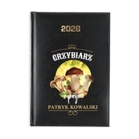 Kalendarz książkowy 2026 z NADRUKIEM prezent dla grzybiarza