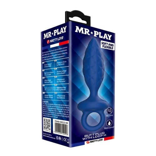 mr. play butt plug with loop - size m na Arena.pl