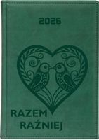 Kalendarz TYGODNIOWY A6 2026 z grawerem Planer książkowy Z TWOIM TEKSTEM