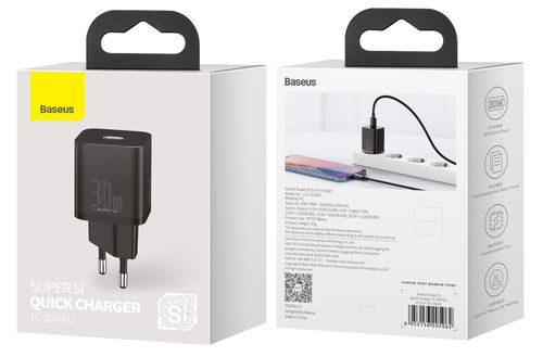 Ladowarka Baseus Super Si quick charger USB-C 30W EU Black na Arena.pl