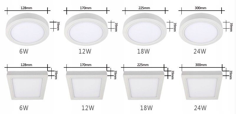 PANEL LED 24 W NATYNKOWY OKR. ZIMNY/CIEPŁY W-WA zdjęcie 7