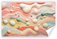 Fototapeta PREMIUM STRUKTURA ZMYWALANA abstrakcyjna kolorowa tapeta