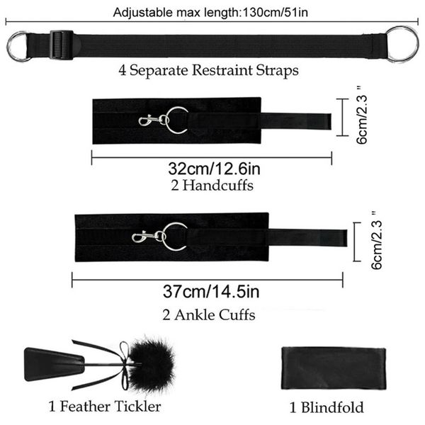 Fetish B-Series Bed Restraint Set 2.0 zdjęcie 4