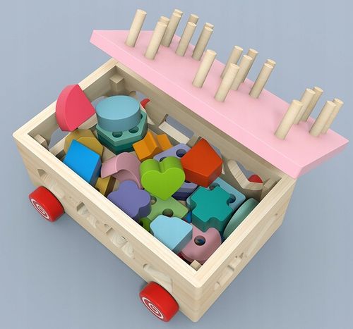 Drewniana kostka EDUKACYJNA SORTER KLOCKI 924 na Arena.pl