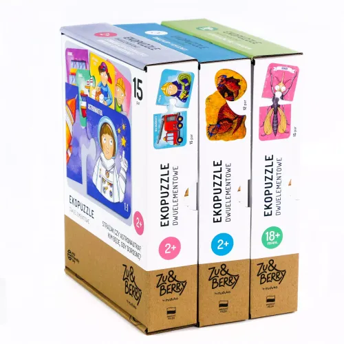 Ekopuzzle dwuelementowe. Dinozaury i ich dzieci na Arena.pl