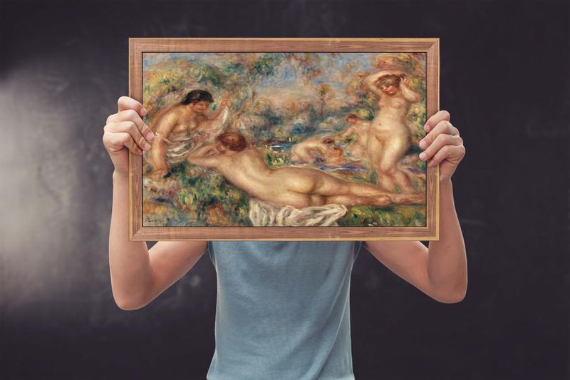 Bathers, Pierre-Auguste Renoir - plakat 60x40 cm zdjęcie 2
