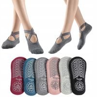 SKARPETKI DO JOGI SKARPETKI DAMSKIE DO TAŃCA DO TAŃCA PILATES 6 pary