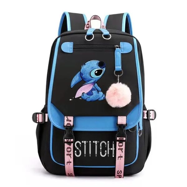 Plecak Tornister Stitch wielokomorowy port USB,4 5 6 klasa SUPER JAKOŚĆ zdjęcie 1
