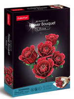 Puzzle 3D CubicFun Flower Bouquet Rose 265 elementów