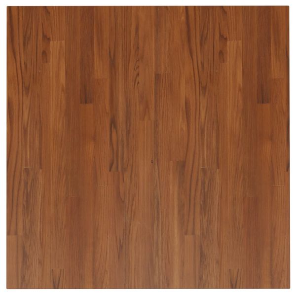 Kwadratowy blat do stolika, ciemnobrązowy, 80x80x2,5 cm, dębowy zdjęcie 2