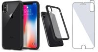 Spigen Ultra Hybrid Etui Do Iphone X/10 + Szkło