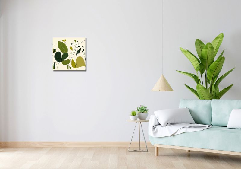 Obraz 40x40cm Świeżość Liści zdjęcie 2