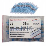 ZŁĄCZKI koszulki TERMOKURCZLIWE Z CYNĄ 50szt